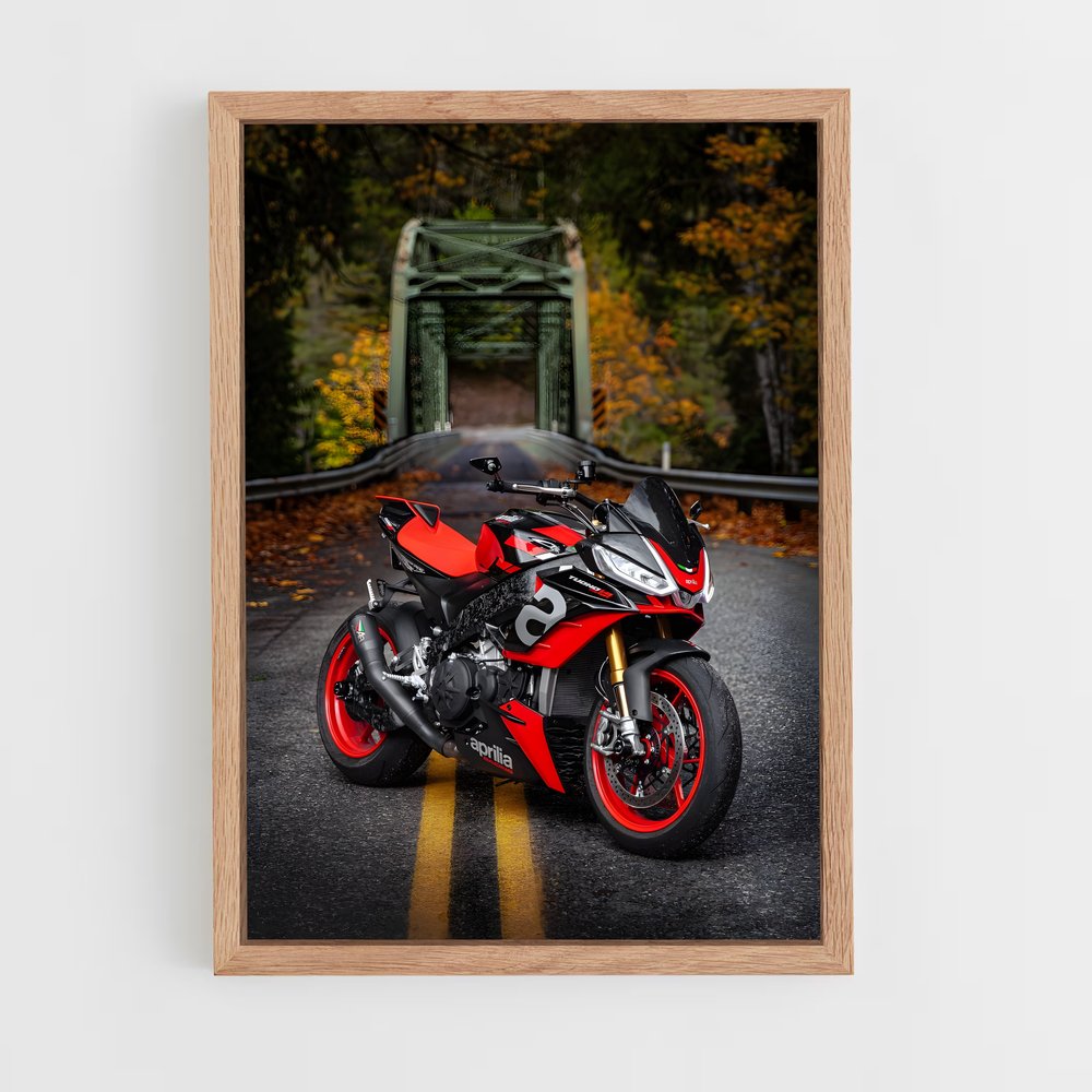 Poster élégant Tuono v – affiche Aprilia (vue 4)